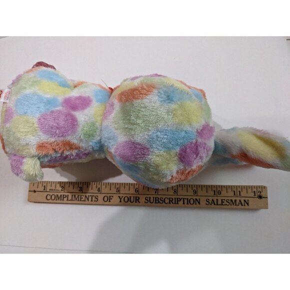 Ty Beanie Boo Bloomy plush bunny rabbit pink purple glitter eyes ears feet  12" - Picture 8 of 8
